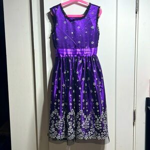 Jona Michelle EUC Girls satin embellished party dress